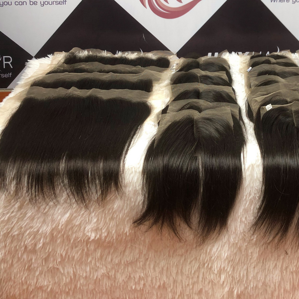 Black lace frontal 360 natural hair