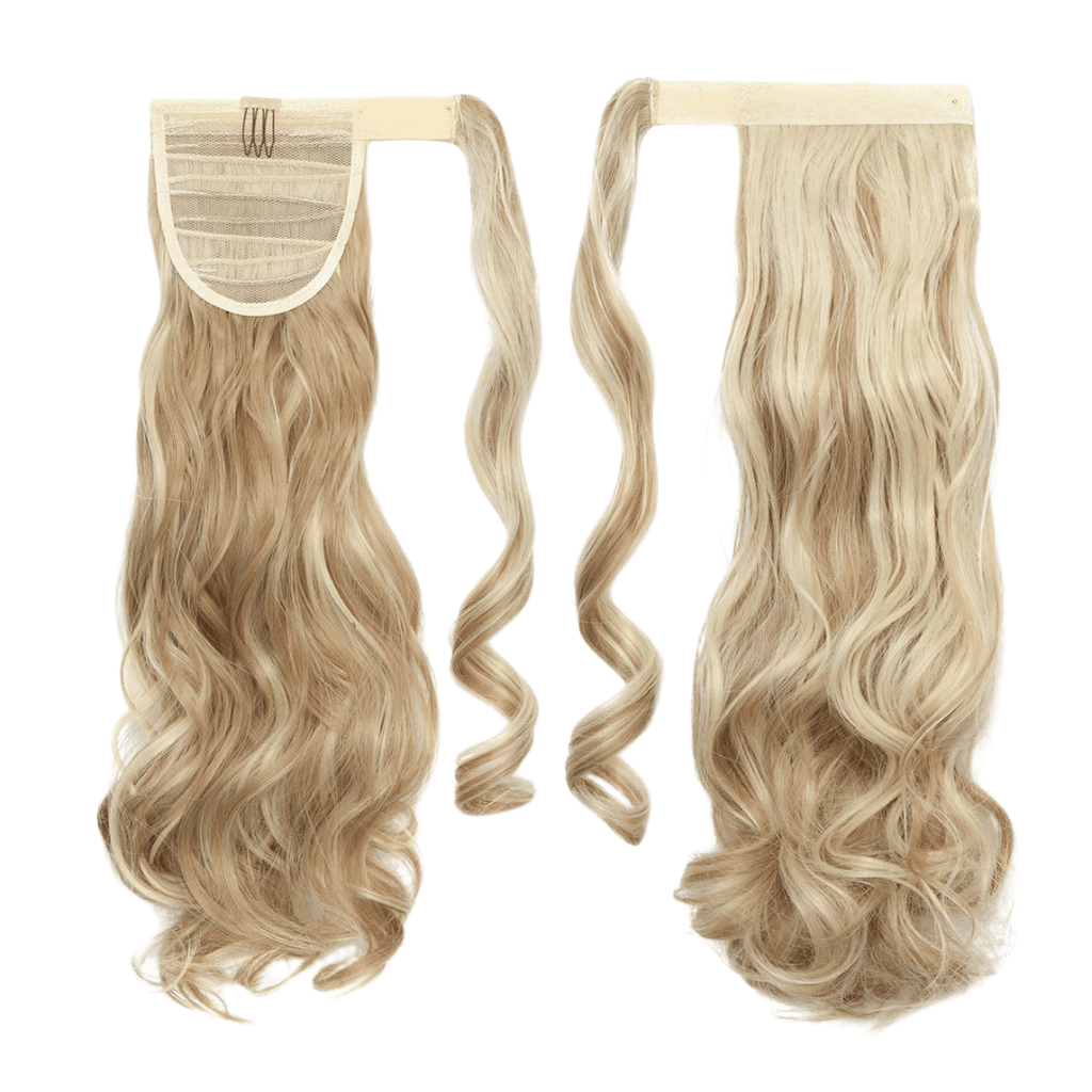 Light blonde ponytail hair extensions - HALY HAIR
