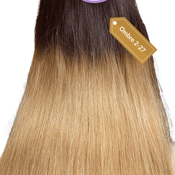 Ombre color keratin tip hair extensions - HALY HAIR
