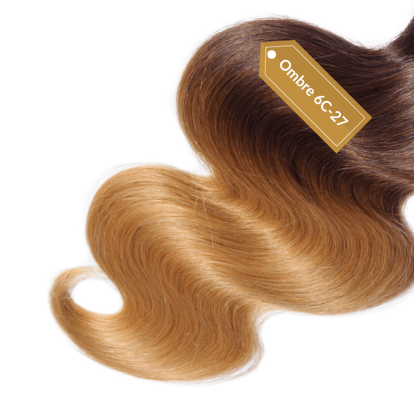Ombre color keratin tip hair extensions - HALY HAIR