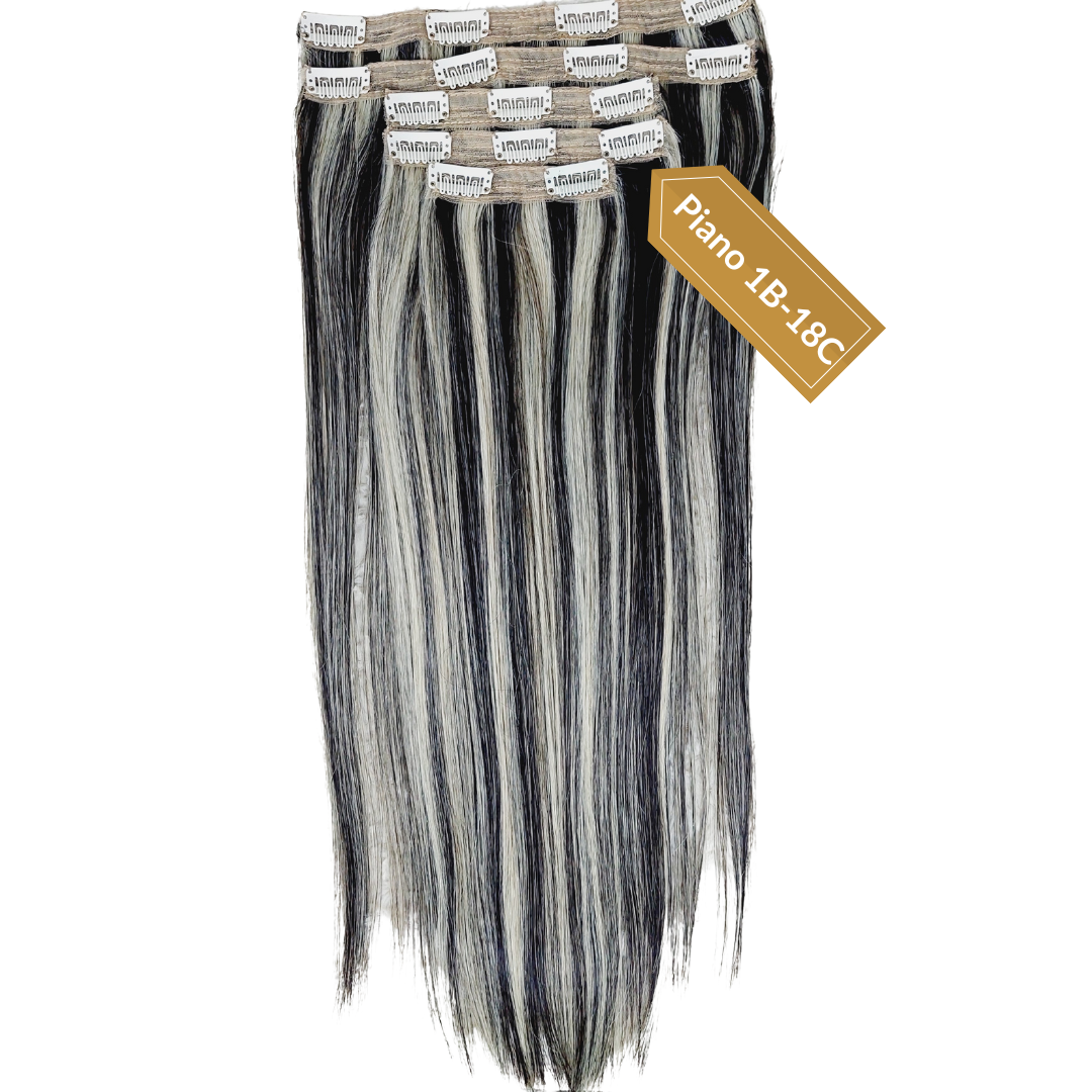 Metallic Braid Synthetic Hair Extension (1 Piece) | Clip In Color