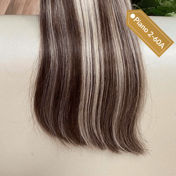 Keratin hair extensions piano color