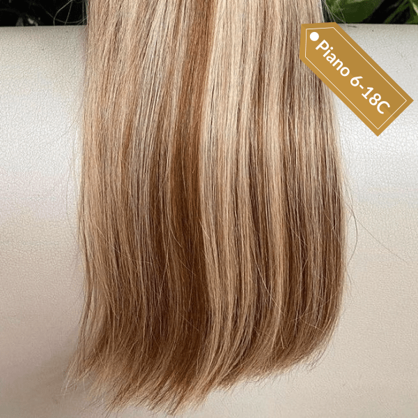 Keratin hair extensions piano color