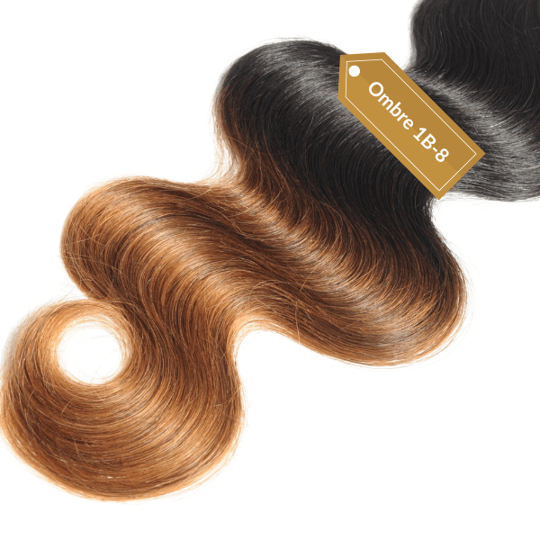 Keratin tip ombre hair extensions color