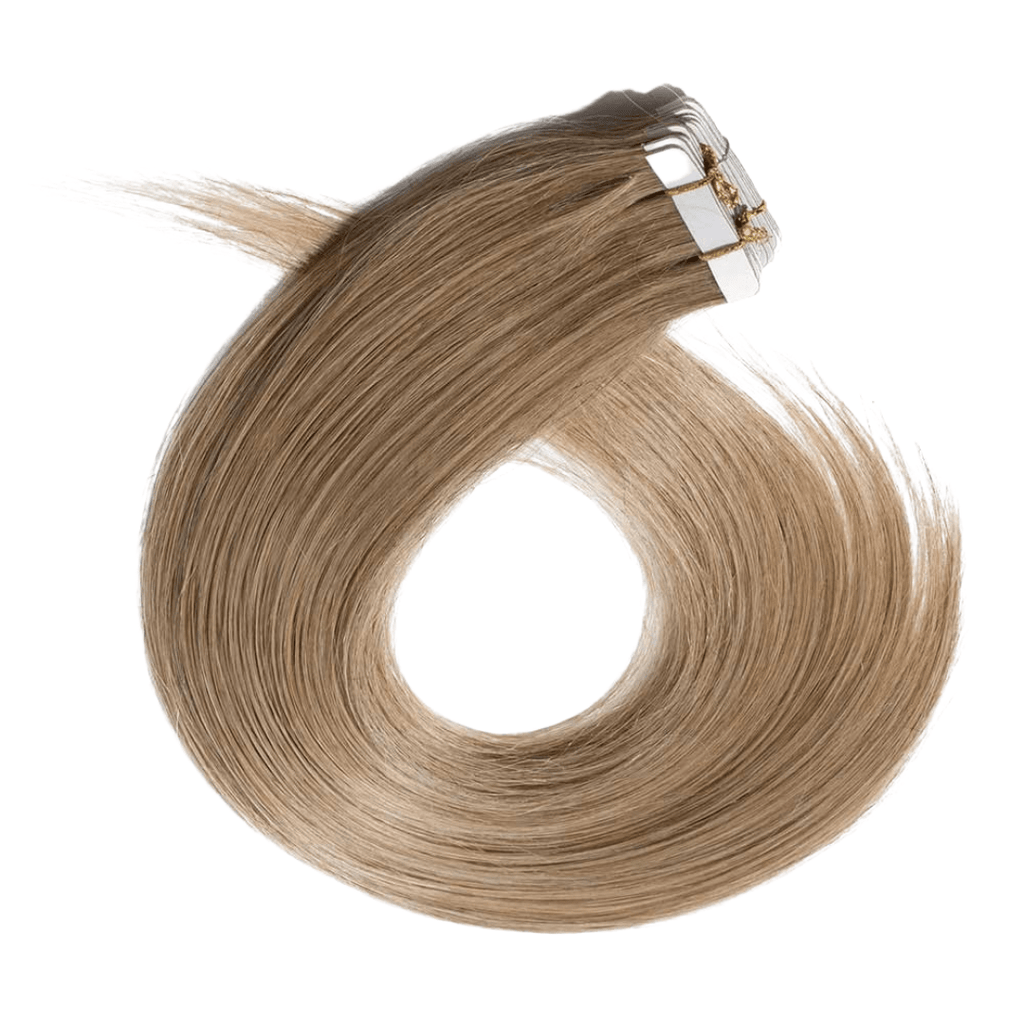 Medium blonde tape hair extensions-HALY HAIR