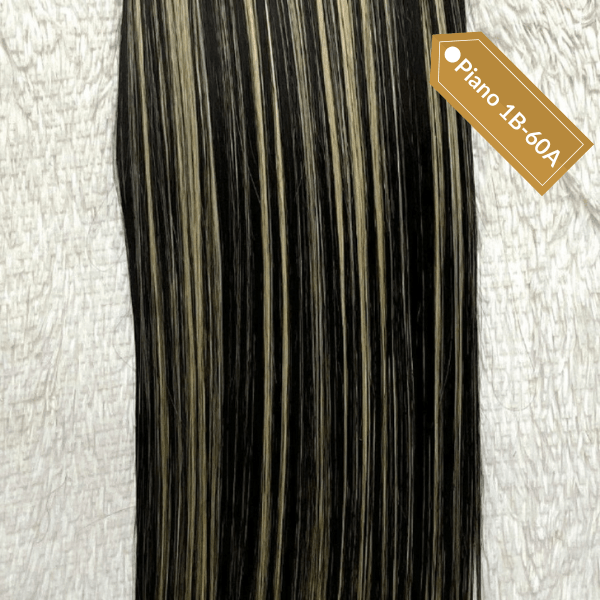 Piano color clip-in hair extensions 5 piece set