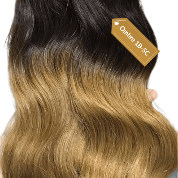 weft hair extensions ombre color