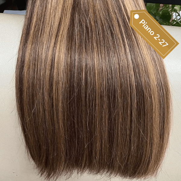 weft hair extensions piano color